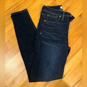 Madewell 9” High-Rise Skinny Dark Blue Women's Jeans